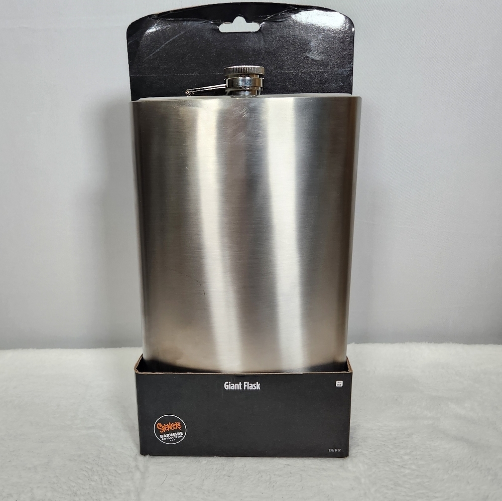 Spencer's Metallic Silver Giant Flask